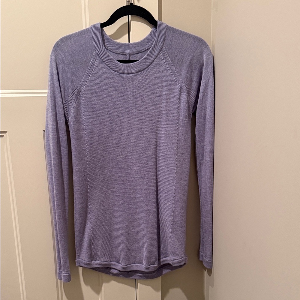 lululemon athletica Lavender Long-Sleeve Crew Neck Sweater
